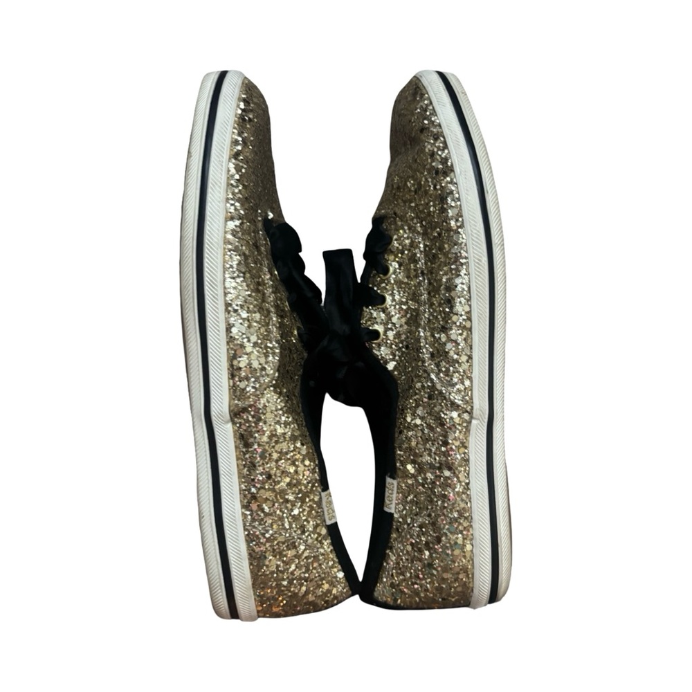 kate spade New York Gold Glitter Ribbon Sneaker - Women's - Picture 7 of 8